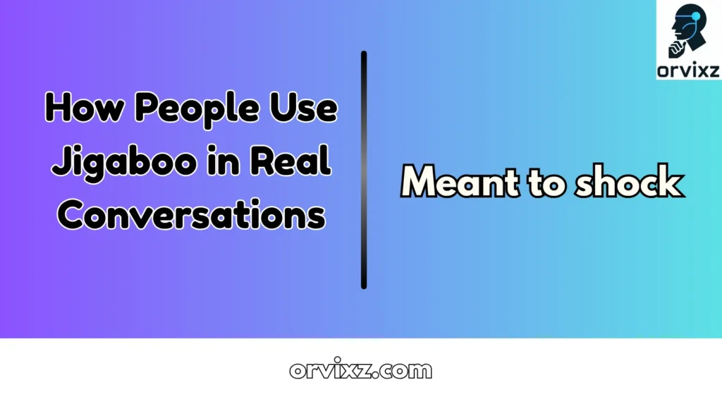 How People Use Jigaboo in Real Conversations