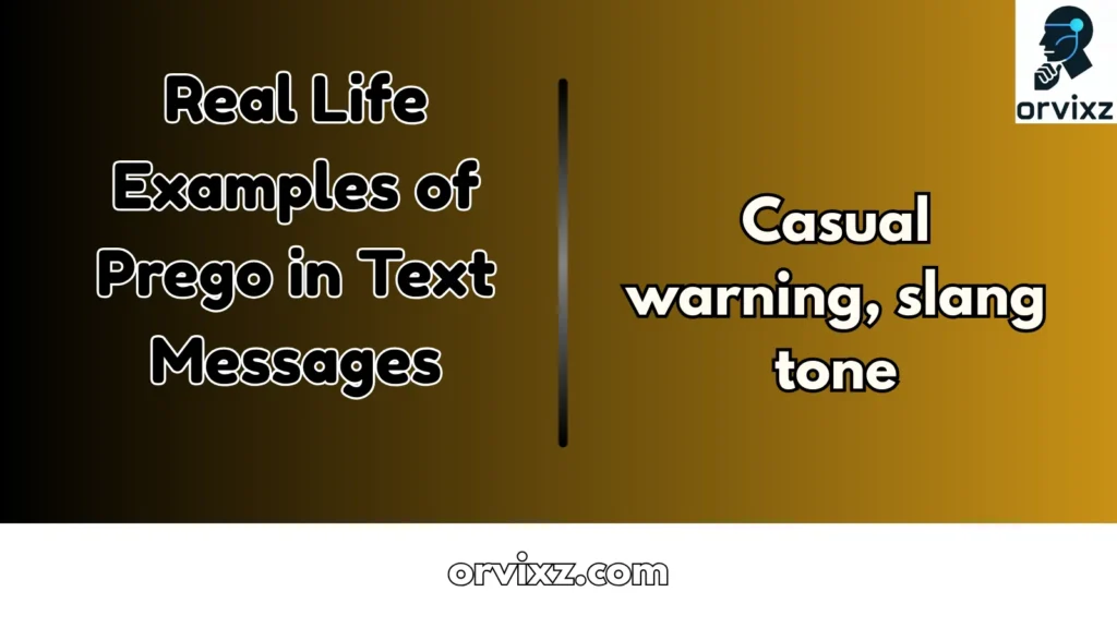 Real Life Examples of Prego in Text Messages