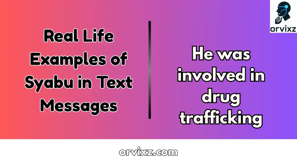 Real Life Examples of Syabu in Text Messages