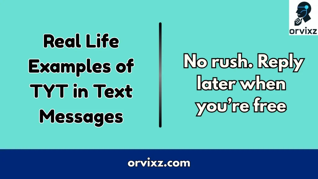 Real Life Examples of TYT in Text Messages