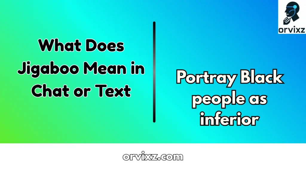 What Does Jigaboo Mean in Chat or Text