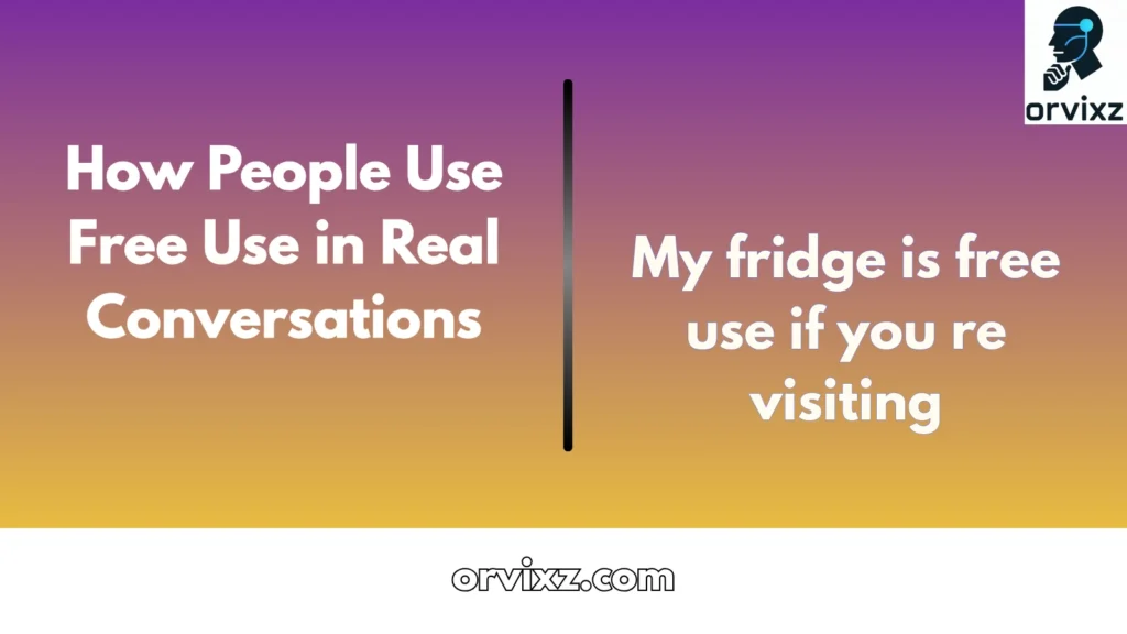 How People Use Free Use in Real Conversations