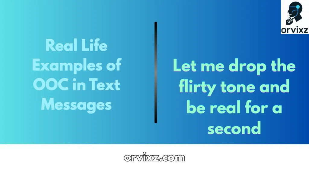 Real Life Examples of OOC in Text Messages