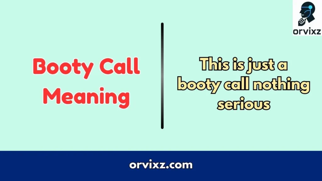 Booty Call Meaning