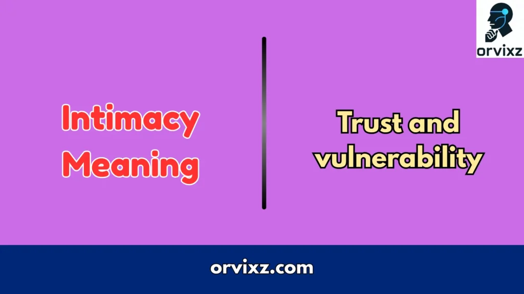 Intimacy Meaning