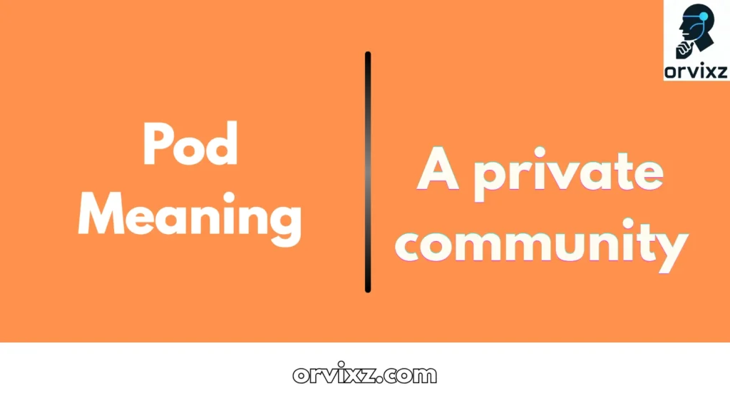 Pod Meaning