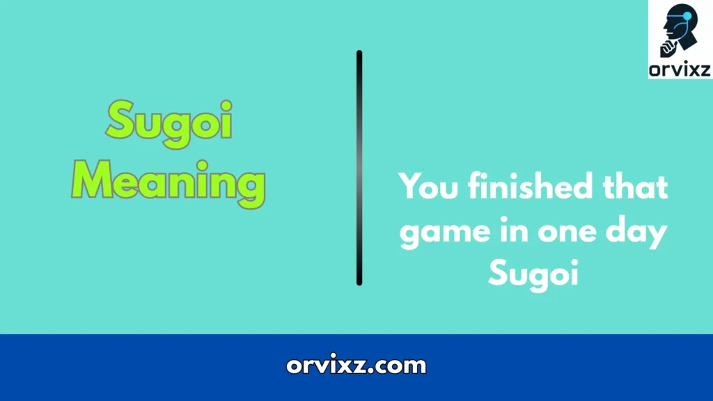 Sugoi Meaning