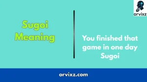 Sugoi Meaning