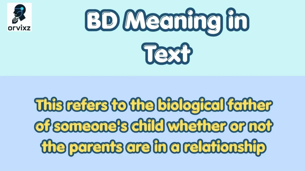 BD Meaning in Text
